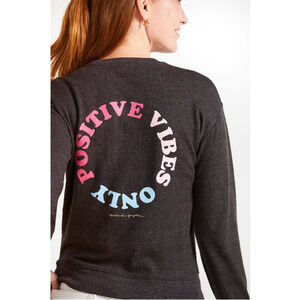 SPIRITUAL GANGSTER NWT Positive Vibes Only Sweatshirt // XS